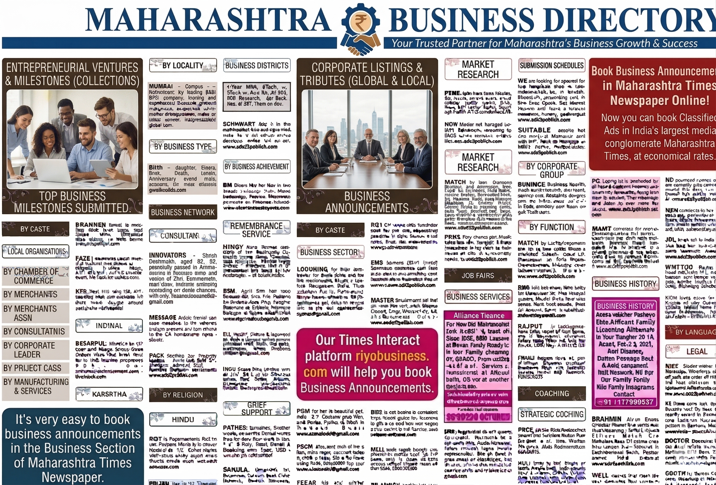 Book Business Classified Ads in The Hindustan Times Online “ Riyoadvertising